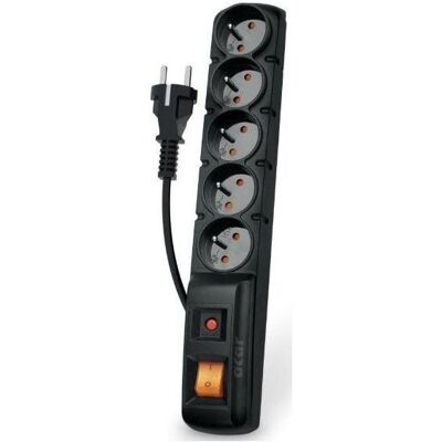 Acar F5 Steckerleiste - 5 Steckdosen, 1,5 m, Schwarz - Mehrfachstecker Acar F5 Steckerleiste - 5 Steckdosen, 1,5 m, Schwarz - Mehrfachstecker