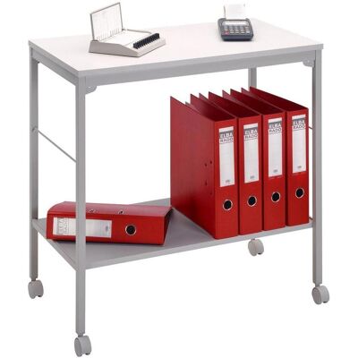 HAMMERBACHER Bürowagen - Stahl 2 Ebenen Grau 73,5x40x72cm HAMMERBACHER Bürowagen - Stahl 2 Ebenen Grau 73,5x40x72cm