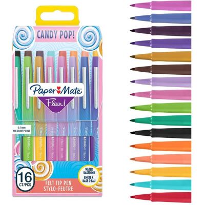 Paper Mate, Schreibstifte, Flair Candy Pop (16x) Paper Mate, Schreibstifte, Flair Candy Pop (16x)