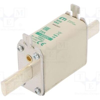 Eti, Sicherung, Sicherung: Schmelz Keramik,Industrie 25A 690VAC aM NH0 WT-NH (25 A) Eti, Sicherung, Sicherung: Schmelz Keramik,Industrie 25A 690VAC aM NH0 WT-NH (25 A)