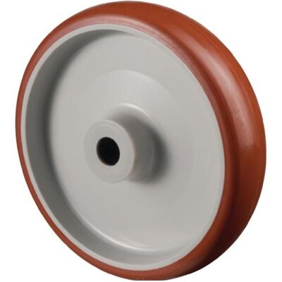 BS ROLLEN Rad - 80mm Polyurethan - 100kg Tragfähigkeit - D.12mm Achse - 40mm Nabe BS ROLLEN Rad - 80mm Polyurethan - 100kg Tragfähigkeit - D.12mm Achse - 40mm Nabe