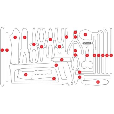 KS Tools, Zubehör Werkzeugaufbewahrung, 813.0036-97 KS Tools, Zubehör Werkzeugaufbewahrung, 813.0036-97