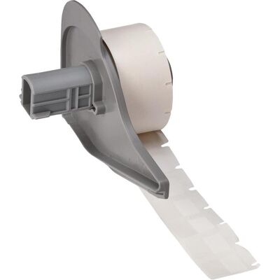 Brady, Etikettenrolle, M7-11-417, selbstlaminierendes Vinyl, Weiss/Transparent, matt, 12.70 x 9.53(19.05) mm, für Ka (26.97 mm) Brady, Etikettenrolle, M7-11-417, selbstlaminierendes Vinyl, Weiss/Transparent, matt, 12.70 x 9.53(19.05) mm, für Ka (26.97 mm)