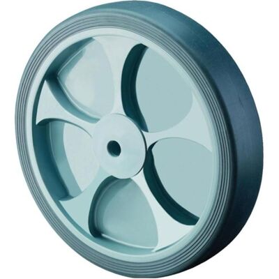 BS Rollen, Möbelrollen, Ersatzrad Rad-Ø 125 mm Tragfähigkeit 120 kg Gummi grau Achs-Ø 15 mm Nabenlänge 50 mm BS Rollen, Möbelrollen, Ersatzrad Rad-Ø 125 mm Tragfähigkeit 120 kg Gummi grau Achs-Ø 15 mm Nabenlänge 50 mm
