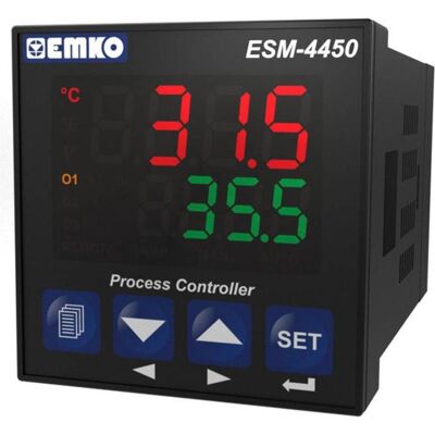 Emko Temperaturregler 4 stelliger PID Regler, Thermostat, Schwarz Emko Temperaturregler 4 stelliger PID Regler, Thermostat, Schwarz