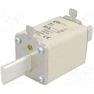 Eti, Sicherung, Sicherung: Schmelz Keramik,Industrie 63A 500VAC schnell NH1 (63 A) Eti, Sicherung, Sicherung: Schmelz Keramik,Industrie 63A 500VAC schnell NH1 (63 A)
