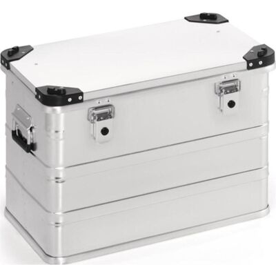 HP Autozubehör, Lagerbehälter, Aluminiumbox L582xB385xH410mm 76 l mit Klappverschluss und Stapelecken HP Autozubehör, Lagerbehälter, Aluminiumbox L582xB385xH410mm 76 l mit Klappverschluss und Stapelecken