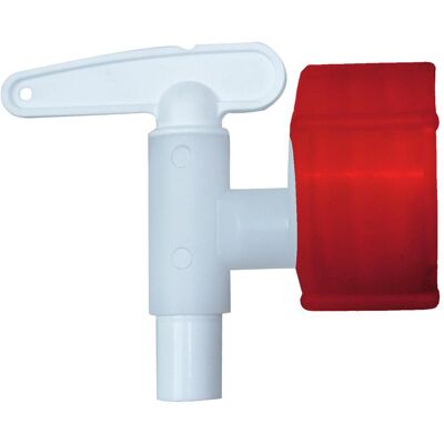 Graf, Ventil, Auslaufhahn Kunststoff weiss 34 mm NW 10 Graf, Ventil, Auslaufhahn Kunststoff weiss 34 mm NW 10