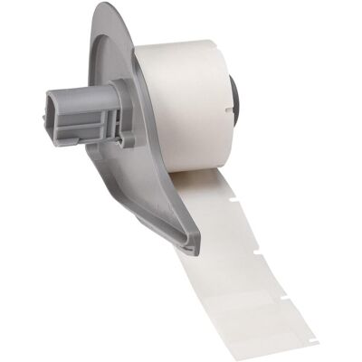 Brady, Etikettenrolle, M7-19-417, selbstlaminierendes Vinyl, Weiss/Transparent, matt, 25.40 x 9.53(25.40) mm, für Ka (33.32 mm) Brady, Etikettenrolle, M7-19-417, selbstlaminierendes Vinyl, Weiss/Transparent, matt, 25.40 x 9.53(25.40) mm, für Ka (33.32 mm)