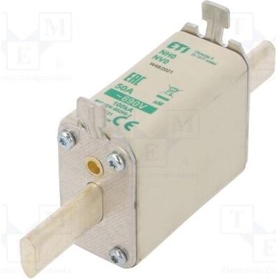 Eti, Sicherung, Sicherung: Schmelz Keramik,Industrie 50A 690VAC aM NH0 WT-NH (50 A) Eti, Sicherung, Sicherung: Schmelz Keramik,Industrie 50A 690VAC aM NH0 WT-NH (50 A)