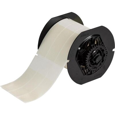 Brady, Etikettenrolle, B33-10-417, selbstlaminierendes Vinyl, Weiss/Transparent, 25.40 x 25.40(95.25) mm, permanent (25.40 mm) Brady, Etikettenrolle, B33-10-417, selbstlaminierendes Vinyl, Weiss/Transparent, 25.40 x 25.40(95.25) mm, permanent (25.40 mm)
