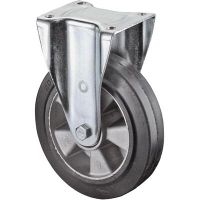 BS Rollen, Möbelrollen, Schwerlast-Bockrolle Rad-Ø 125 mm Tragfähigkeit 220 kg Gummi 138 mm 110 mm BS Rollen, Möbelrollen, Schwerlast-Bockrolle Rad-Ø 125 mm Tragfähigkeit 220 kg Gummi 138 mm 110 mm