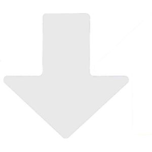 Brady, Sicherheitskennzeichnung, B-514, ToughStripe, Bodenmarkierung, Pfeil, Polyester, Weiss, 50,8 x 127mm (1 VE = 100 Stück) Brady, Sicherheitskennzeichnung, B-514, ToughStripe, Bodenmarkierung, Pfeil, Polyester, Weiss, 50,8 x 127mm (1 VE = 100 Stück)