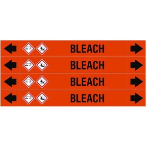 Brady, Sicherheitskennzeichnung, ASME - Rohrmarkierer - Bleach Brady, Sicherheitskennzeichnung, ASME - Rohrmarkierer - Bleach
