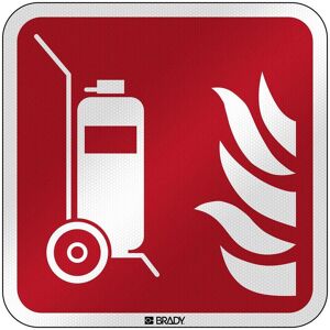 Brady, Sicherheitskennzeichnung, F/F009/NT/RFL-390x390-1, ISO Sicherheitsschild - Feuerlöscher auf Rädern, Laminierte reflekt Brady, Sicherheitskennzeichnung, F/F009/NT/RFL-390x390-1, ISO Sicherheitsschild - Feuerlöscher auf Rädern, Laminierte reflekt