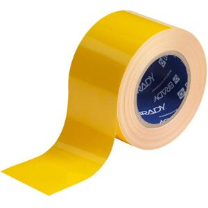 Brady, Sicherheitskennzeichnung, B-514, ToughStripe, Bodenmarkierbänder, Polyester, gelb, 76,2mm x 30m Brady, Sicherheitskennzeichnung, B-514, ToughStripe, Bodenmarkierbänder, Polyester, gelb, 76,2mm x 30m