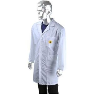 RS PRO Weißer Laborkittel XL Wiederverwendbar Baumwolle Polyester RS PRO Weißer Laborkittel XL Wiederverwendbar Baumwolle Polyester