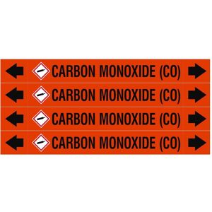 Brady, Sicherheitskennzeichnung, ASME - Rohrmarkierer - Carbon Monoxide (CO) Brady, Sicherheitskennzeichnung, ASME - Rohrmarkierer - Carbon Monoxide (CO)