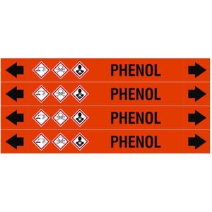 Brady, Sicherheitskennzeichnung, ASME - Rohrmarkierer - Phenol Brady, Sicherheitskennzeichnung, ASME - Rohrmarkierer - Phenol