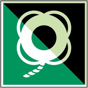 Brady, Sicherheitskennzeichnung, ISO-Sicherheitsschild - Rettungsring mit Leine Brady, Sicherheitskennzeichnung, ISO-Sicherheitsschild - Rettungsring mit Leine