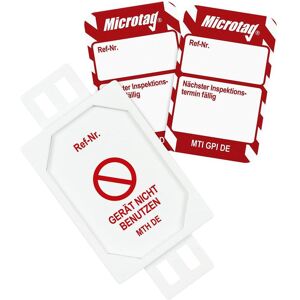 Brady, Sicherheitskennzeichnung, MIC-DE-PK-MTI-GPI-RD, Microtag Set, 20 x Microtag Halter, 20 x Microtag Einsteckschild (Wei Brady, Sicherheitskennzeichnung, MIC-DE-PK-MTI-GPI-RD, Microtag Set, 20 x Microtag Halter, 20 x Microtag Einsteckschild (Wei