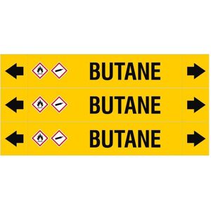 Brady, Sicherheitskennzeichnung, ASME - Rohrmarkierer - Butane Brady, Sicherheitskennzeichnung, ASME - Rohrmarkierer - Butane