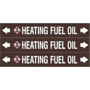 Brady, Sicherheitskennzeichnung, ASME - Rohrmarkierer - Heating Fuel Oil Brady, Sicherheitskennzeichnung, ASME - Rohrmarkierer - Heating Fuel Oil