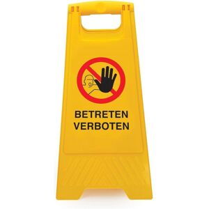 Brady, Sicherheitskennzeichnung, Stabile Warnaufsteller, Polypropylen, Schwarz & Rot auf Gelb, Beschriftung: BETRETEN VERBOTE Brady, Sicherheitskennzeichnung, Stabile Warnaufsteller, Polypropylen, Schwarz & Rot auf Gelb, Beschriftung: BETRETEN VERBOTE