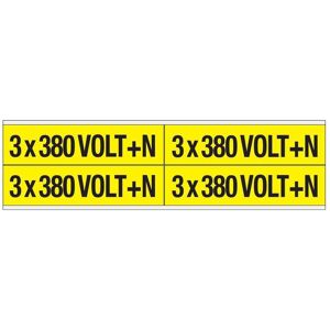Brady, Sicherheitskennzeichnung, Kennzeichnungen für Leitungen und Stromspannung, 380 Volt und N Brady, Sicherheitskennzeichnung, Kennzeichnungen für Leitungen und Stromspannung, 380 Volt und N