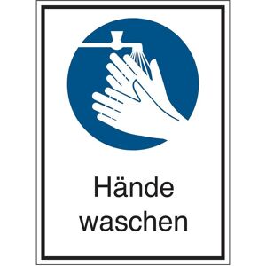 Brady, Sicherheitskennzeichnung, STD-107-131x185-B7541, Gebotsschilder - Hände waschen Brady, Sicherheitskennzeichnung, STD-107-131x185-B7541, Gebotsschilder - Hände waschen