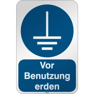 Brady, Sicherheitskennzeichnung, M/M005/DE288/RFL-390X590-1, ISO Sicherheitskennzeichnung - Erdung erforderlich Brady, Sicherheitskennzeichnung, M/M005/DE288/RFL-390X590-1, ISO Sicherheitskennzeichnung - Erdung erforderlich