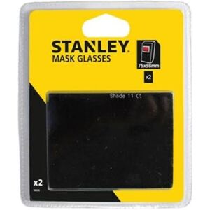 Stanley Zubehör Arbeitsschutz, Set dunkles Schweissglas für Schweissmaske, 75x98 mm, 2 Stück Stanley Zubehör Arbeitsschutz, Set dunkles Schweissglas für Schweissmaske, 75x98 mm, 2 Stück