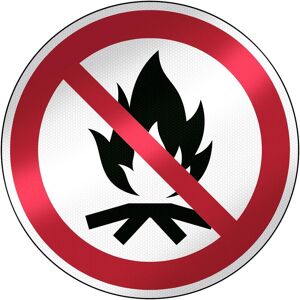 Brady, Sicherheitskennzeichnung, SO Sicherheitsschild - Lagerfeuer verboten (P045), Aluminium laminiert mit reflektierender B Brady, Sicherheitskennzeichnung, SO Sicherheitsschild - Lagerfeuer verboten (P045), Aluminium laminiert mit reflektierender B