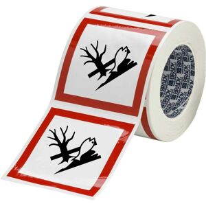 Brady, Sicherheitskennzeichnung, PIC 1806-100*100-B7541-RLL, GHS-Symbole - Umweltgefährlich, Polyester laminiert, Rot & Schwa Brady, Sicherheitskennzeichnung, PIC 1806-100*100-B7541-RLL, GHS-Symbole - Umweltgefährlich, Polyester laminiert, Rot & Schwa