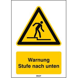 Brady, Sicherheitskennzeichnung, B-7525, ISO Sicherheitsschilder - Warnung vor Stufe (W070), Aluminium, Schwarz auf Gelb & We Brady, Sicherheitskennzeichnung, B-7525, ISO Sicherheitsschilder - Warnung vor Stufe (W070), Aluminium, Schwarz auf Gelb & We