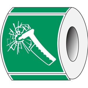 Brady, Sicherheitskennzeichnung, E/E025/NT/PE-100X100-250, B-7541, ISO-Sicherheitsschild – Notfallhammer, Polyester laminiert Brady, Sicherheitskennzeichnung, E/E025/NT/PE-100X100-250, B-7541, ISO-Sicherheitsschild – Notfallhammer, Polyester laminiert