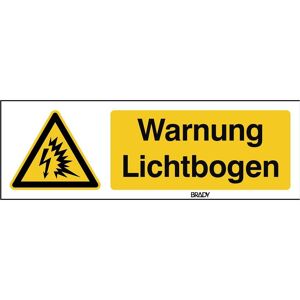 Brady, Sicherheitskennzeichnung, W/W042/DE104/ALU-450X150-1, ISO Sicherheitskennzeichnung - Warnung Lichtbogen Brady, Sicherheitskennzeichnung, W/W042/DE104/ALU-450X150-1, ISO Sicherheitskennzeichnung - Warnung Lichtbogen