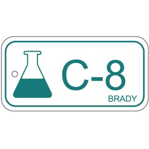 Brady, Sicherheitskennzeichnung, B-7527, Polypropylen Schild, Energy Source Tag - Chemical/Chemikalien, 75 x 38mm, Türkis auf Brady, Sicherheitskennzeichnung, B-7527, Polypropylen Schild, Energy Source Tag - Chemical/Chemikalien, 75 x 38mm, Türkis auf