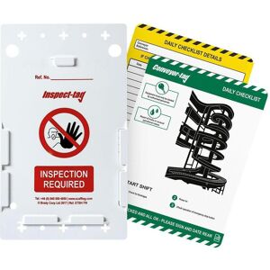 Brady, Sicherheitskennzeichnung, ENT-GB-ETI-CONV 5A, Conveyor(Förderband)-Tag-Kit, 5 Inspect-Tag-Halter, 25 Conveyor-Tag-Eins Brady, Sicherheitskennzeichnung, ENT-GB-ETI-CONV 5A, Conveyor(Förderband)-Tag-Kit, 5 Inspect-Tag-Halter, 25 Conveyor-Tag-Eins