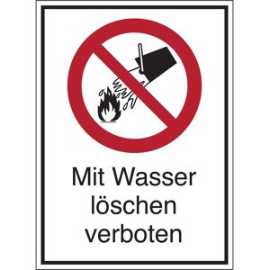 Brady, Sicherheitskennzeichnung, STD-421-131x185-B7541, Verbotsschilder - Mit Wasser löchen verboten Brady, Sicherheitskennzeichnung, STD-421-131x185-B7541, Verbotsschilder - Mit Wasser löchen verboten
