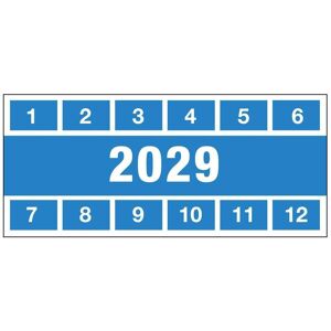 Brady, Sicherheitskennzeichnung, DATE INSPECTION LABELS 29 57x25 B-500, Prüfplakette 2029, blau, rechteckig 57 x 25 mm (225 E Brady, Sicherheitskennzeichnung, DATE INSPECTION LABELS 29 57x25 B-500, Prüfplakette 2029, blau, rechteckig 57 x 25 mm (225 E