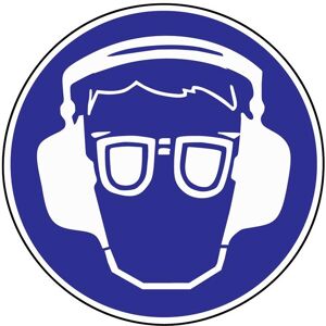 HP Autozubehör, Sicherheitskennzeichnung, Gebotszeichen Gehör-/Augenschutz benutzen Kunststoff HP Autozubehör, Sicherheitskennzeichnung, Gebotszeichen Gehör-/Augenschutz benutzen Kunststoff