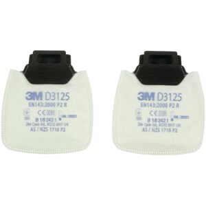 3M Atemschutzmaske, Secure Click™ Partikelfilter D3125 (P2 R, 2x) 3M Atemschutzmaske, Secure Click™ Partikelfilter D3125 (P2 R, 2x)