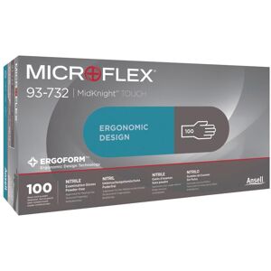 Ansell, Schutzhandschuhe, Einweg-Nitril-Handschuhe MicroFlex MidKnight™ Touch 93-732 (XL) Ansell, Schutzhandschuhe, Einweg-Nitril-Handschuhe MicroFlex MidKnight™ Touch 93-732 (XL)
