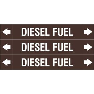 Brady, Sicherheitskennzeichnung, ASME - Rohrmarkierer - Diesel Fuel Brady, Sicherheitskennzeichnung, ASME - Rohrmarkierer - Diesel Fuel