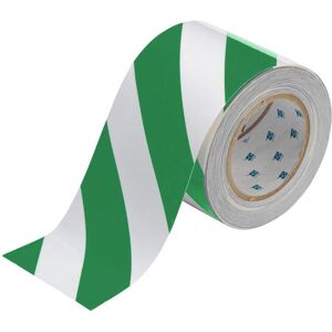 Brady, Sicherheitskennzeichnung, TS-101.60-514-GN/WT-STR-RL, ToughStripe, Bodenmarkierbänder, Polyester, Grün/Weiss (gestreift Brady, Sicherheitskennzeichnung, TS-101.60-514-GN/WT-STR-RL, ToughStripe, Bodenmarkierbänder, Polyester, Grün/Weiss (gestreift