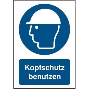 Brady, Sicherheitskennzeichnung, B-862, Toughwash-Gebotsschild, M014 - Kopfschutz benutzen, Polyester, Weiss auf Blau, 297 x 4 Brady, Sicherheitskennzeichnung, B-862, Toughwash-Gebotsschild, M014 - Kopfschutz benutzen, Polyester, Weiss auf Blau, 297 x 4