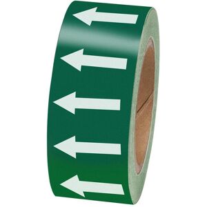 Brady, Sicherheitskennzeichnung, B-7541, Rohrmarkierung - Pfeilbänder, Laminierter Polyester, Weiss auf Grün, 50.00 mm x 33.00 Brady, Sicherheitskennzeichnung, B-7541, Rohrmarkierung - Pfeilbänder, Laminierter Polyester, Weiss auf Grün, 50.00 mm x 33.00