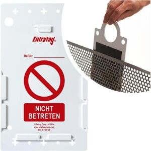 Brady, Sicherheitskennzeichnung, ENT-DE-ETSH-V2-MAG-A, magnetische Entrytag-Halter (V 2), ABS Kunststoff, Rot auf Weiss, 285.0 Brady, Sicherheitskennzeichnung, ENT-DE-ETSH-V2-MAG-A, magnetische Entrytag-Halter (V 2), ABS Kunststoff, Rot auf Weiss, 285.0