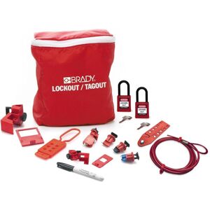 Brady, Zubehör Arbeitsschutz, LK-ELEC-PAD-RD, Lockout-Set für Elektriker + Vorhängschloss Brady, Zubehör Arbeitsschutz, LK-ELEC-PAD-RD, Lockout-Set für Elektriker + Vorhängschloss